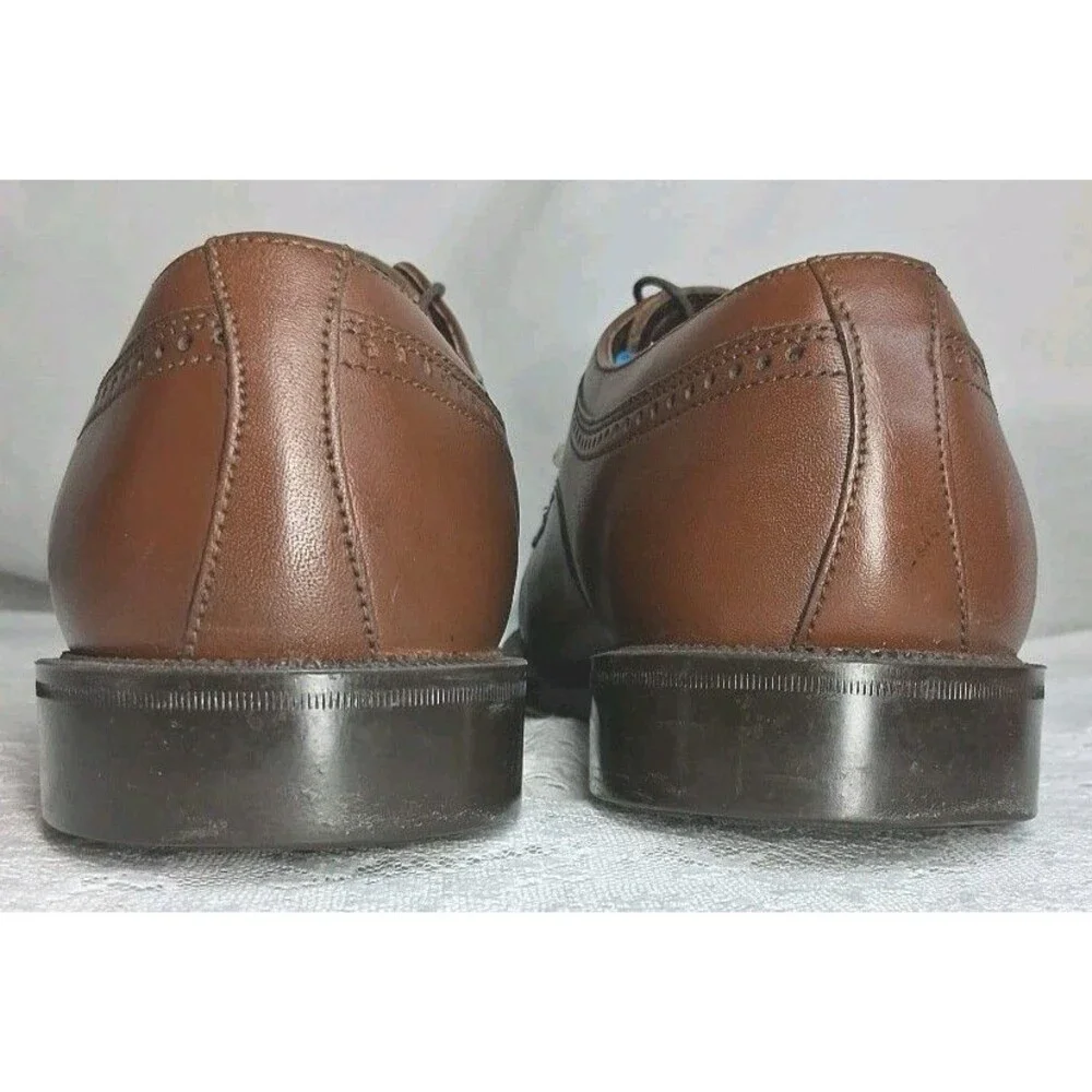 Florsheim Comfortech Men 8.5D Brown Leather Loafer Business Dress Shoes Wedding